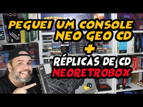 Unboxing de um NEOGEOCD + 2 réplicas da NEORETROBOX - Resolvi o problema do meu NEOGEO CD ZUADO