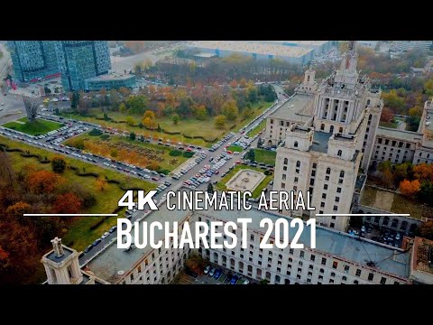 BUCHAREST 🇷🇴 4K Drone București ROMANIA | Casa Presei Libere 2021