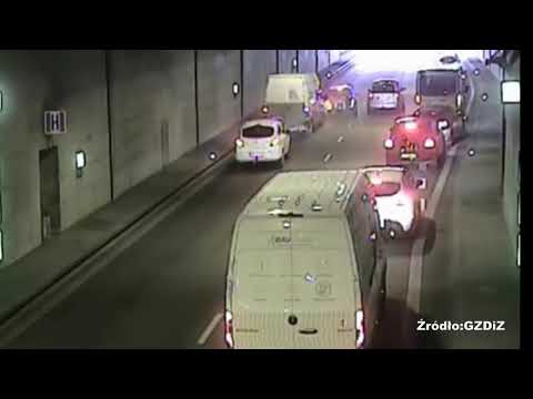 Wypadek w Tunelu w Gdańsku.