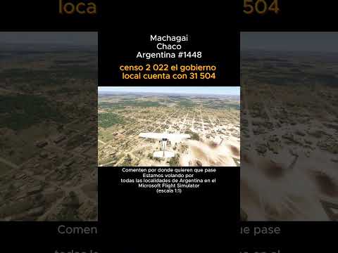 Machagai, Chaco desde el Microsoft Flight Simulator #machagai #chaco #msfs #argentina