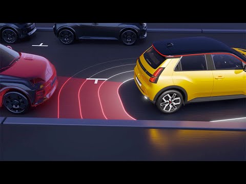 system wspomagania parkowania przodem/tyłem/bokiem - R5 E-Tech electric - Renault