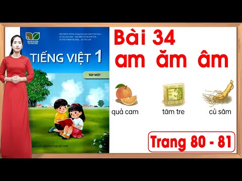 Tiếng việt lớp 1 kết nối tri thức bài 34 |am ăm âm