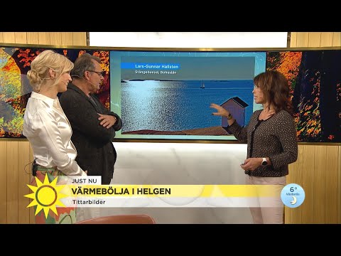 Sommarvärme i helgen: ”Kunde lika gärna ha varit i juli” - Nyhetsmorgon (TV4)