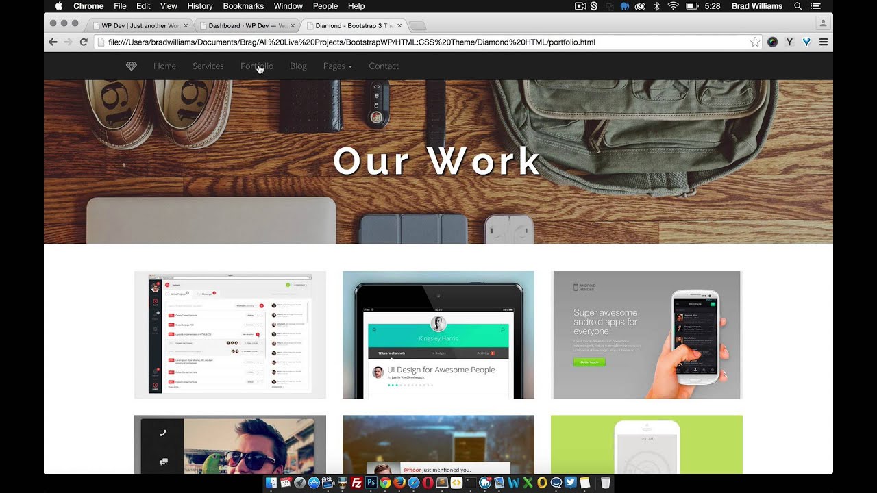 Convert a HTML template into a WordPress Theme