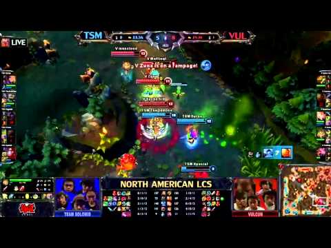 Epic Dyrus chase on dragon fight TSM vs VULCUN