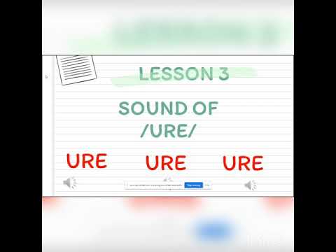 English Phonics and Letter Sounds (-ure)