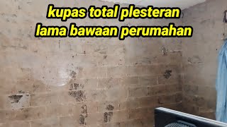Removing all old plaster to replace with new || home renovation part 1