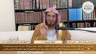 صورة 28 - التعليق على روضة الناظر (الشرح الثاني) - ألفاظ الرواية ( 1 ) - الشيخ سعد الحضيري