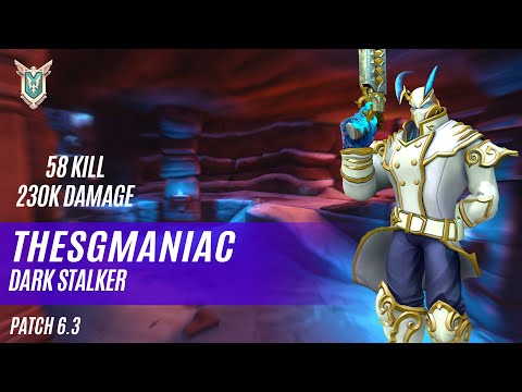 58 KILL 230K DAMAGE THESGMANIAC ANDROXUS PALADINS COMPETITIVE (PATCH 6 .3) DARK STALKER