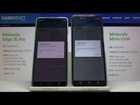 Motorola Edge 20 Pro vs Motorola Moto G100 Geekbench 5 Vulkan / Vulkan on Edge 20 Pro and Moto G100