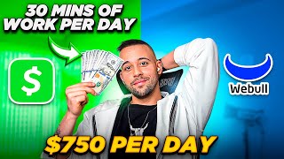$750/Day Using CashApp & Webull (Only 30Min Work:Day) | Make Money Online