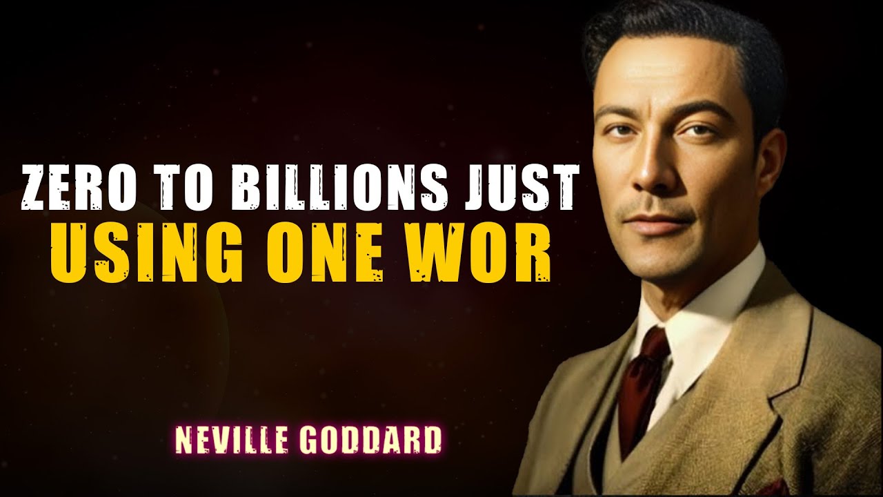 "ZERO TO BILLIONS JUST USING ONE WORD '' - NEVILLE GODDARD
