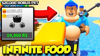 BUYING THE $20000 ROBUX PET IN EATING SIMULATOR AN
