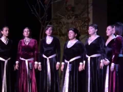 Georgian folk ensemble Keria - HSHEV KALTSULO (sacred, Gelati school, christmas hymn)