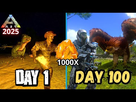 SURVIVING 100 DAYS ON ARK MOBILE 2.0 IN 2025 (EPISODE 9 DAY 80 TO 90)