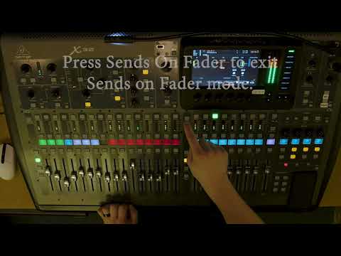 Using Sends On Faders for Monitors (X32)
