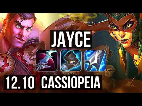 JAYCE vs CASSIOPEIA (TOP) | 1.4M mastery, 700+ games, 11/3/5 | KR Master | 12.10