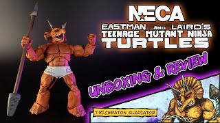 NECA TMNT Mirage Triceraton Gladiator Action Figure Review