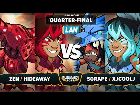Zen & Hideaway vs Sgrape & xJcoolJ - Elimination Quarter-Final - Midseason Championship 2025 LAN 2v2