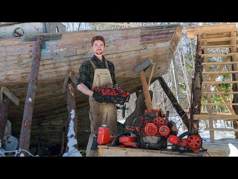 Tarp Shelter Upgrades, Pulling the VW Diesel Out of My Wooden Boat | No. 31