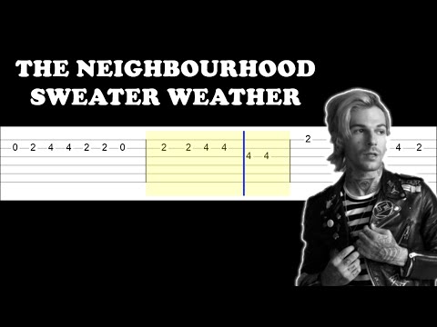 The Neighbourhood - Sweater Weather (Easy Guitar Tabs Tutorial)