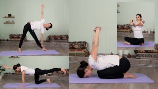 Evde yeni başlayanlar için yoga. 40 dakikada sağlıklı ve esnek vücut