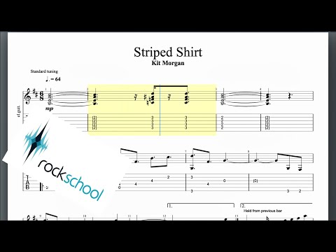 Striped Shirt Rockschool Grade 6 Guitar