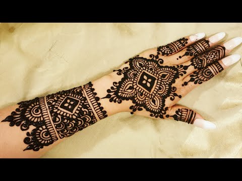 Beautiful Easy Henna Mehndi Tutorial by Taslima designs
