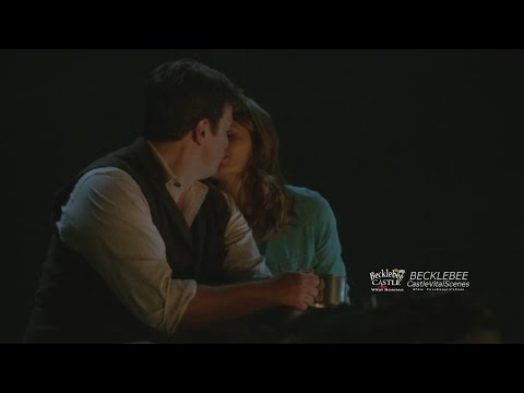 Castle 7x07 "Once Upon a Time in the West" (HQ/cc) Caskett Kiss  & Harmonica