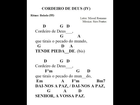 Cordeiro De Deus (ver. 4) - Católica