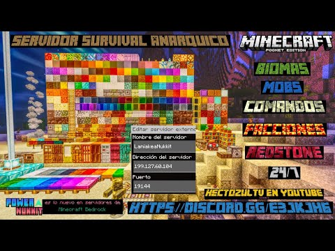 HectozulTV - MINECRAFT BEDROCK ANARCHY SERVER 2020 - 50 likes and give away things within the world.