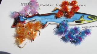 Salmon Estaz Fly with Red Core  --  contrasting color SIMPLE  and Steelhead fly