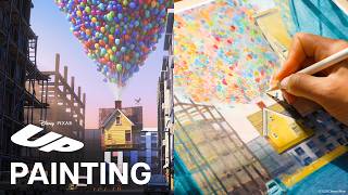 Carl's House in Watercolor | Painting Pixar