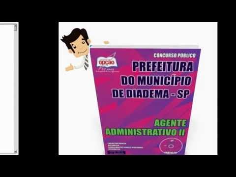 Apostila Concurso Diadema 2015 - Agente Administrativo II