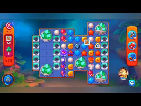 фишдом 2022  #  10771 уровень - прохождение без бустеров # Fishdom,   10771  level - no Boosters.