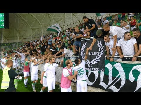 Haladás-Felcsút 2018-08-11 Meccs végi ünneplés