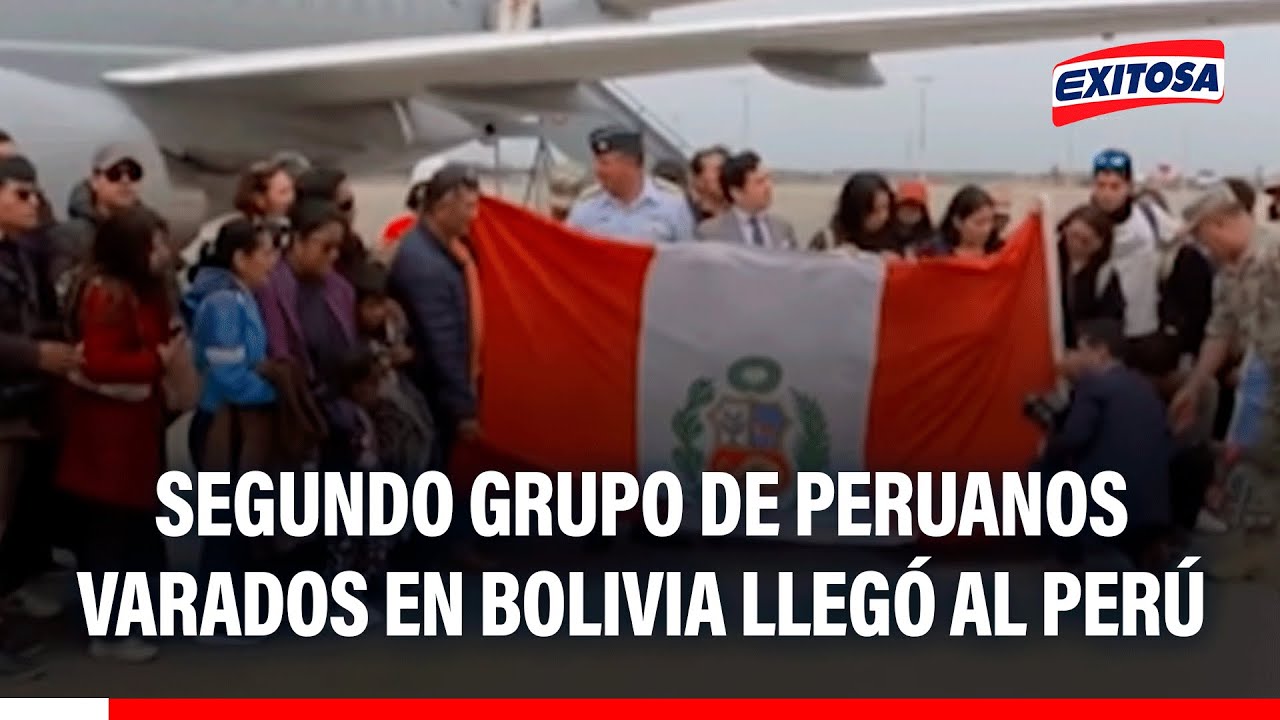 🔴🔵 Segundo grupo de peruanos varados en Bolivia llegó al Perú