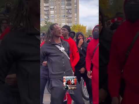 Koba LaD & Headie One sur le tournage de leur clip, à Melun. 👀 #kobalad #headione #shorts