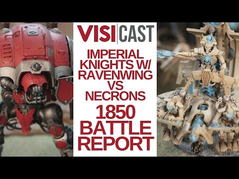 Warhammer 40k: Imperial Knights + Dark Angels vs Necrons 1850 Point Battle Report