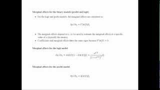 Probit and Logit Models