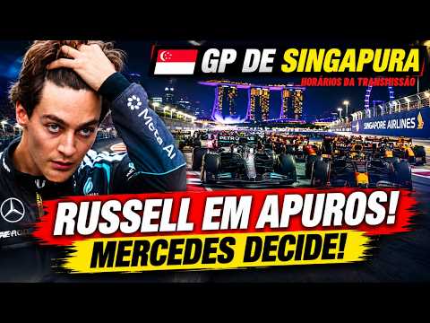 RUSSELL EM APUROS! MERCEDES TOMA DECISÃO, VERSTAPPEN VOANDO | GP DE SINGAPURA F1 202