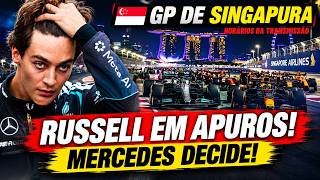 RUSSELL EM APUROS! MERCEDES TOMA DECISÃO, VERSTAPPEN VOANDO | GP DE SINGAPURA F1 202