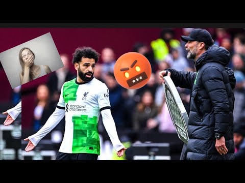 HEATED exchange between Mohamed Salah and Jurgen Klopp 👀 | West Ham 2-2 Liverpool | Premier league