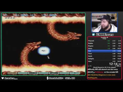 Gradius III No Miss Playthrough in 25:39 (speedrun)