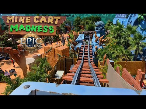Donkey Kong Mine-Cart Madness 4K Front Seat POV - Universal Epic Universe