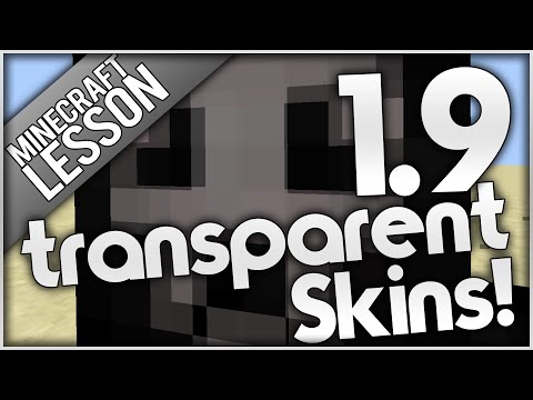 fabtob1 - How to make transparent Minecraft skins! 1.9 (Tutorial)