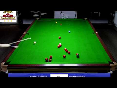 Turniej BrizZon Snooker 2019 - Arkadiusz Brzękowski - Konrad Kubasiewicz