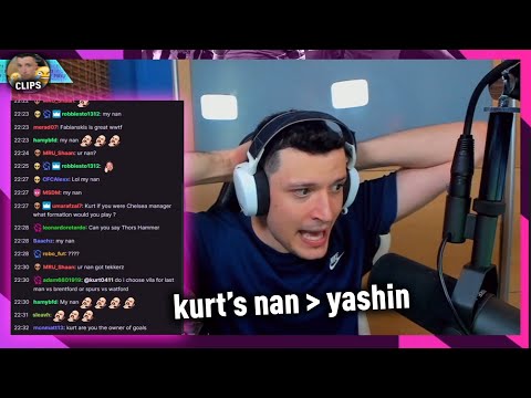 kurt's nan is better than prime yashin in goal