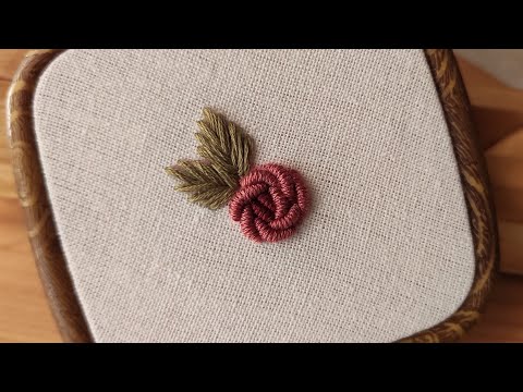 Easy Bullion Knot Rose Tutorial / Step by step Hand Embroidery Tutorial for Beginners ❤️ Gossamer