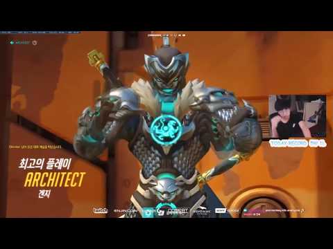 Overwatch Korean Genji God Architect Showing His Gameplay Skills